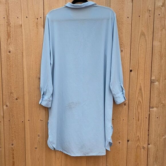 Take 50% OFF- Carina Curved Hem Shirt Dress, Size-XL - Picture 10 of 13